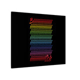 BIIIIIITCH RAINBOW CANVAS ART