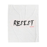 RESIST - WHITE PLUSH BLANKET