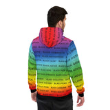 BLACK MAGIC RAINBOW BLACK AOP PULLOVER HOODIE