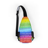 BLACK MAGIC RAINBOW WHITE SLING BAG