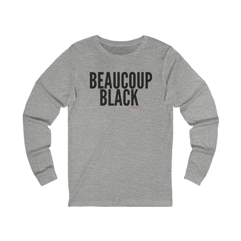 BEAUCOUP BLACK - BLACK UNISEX LONG SLEEVE T-SHIRT