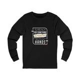 REACH FOR SOMETHING WHITE GOLD UNISEX LONG SLEEVE T-SHIRTS