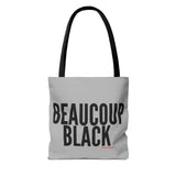 BEAUCOUP BLACK - BLACK UNISEX TOTE BAG