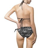 EAUX WHITE 2 PIECE SWIM SUIT