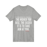 TAKE AIM UNISEX V-NECK T-SHIRT