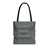BLACK QUEER RAINBOW TOTE BAG