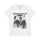 RESIST-BLACK UNISEX V-NECK T-SHIRT