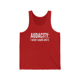 Audacity_white UNISEX TANK TOP
