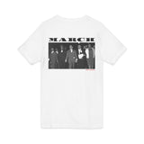 MARCH - BLACK UNISEX V-NECK T-SHIRT