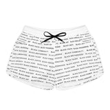 BLACK MAGIC - BLACK LETTERS WOMEN'S CASUAL SHORTS