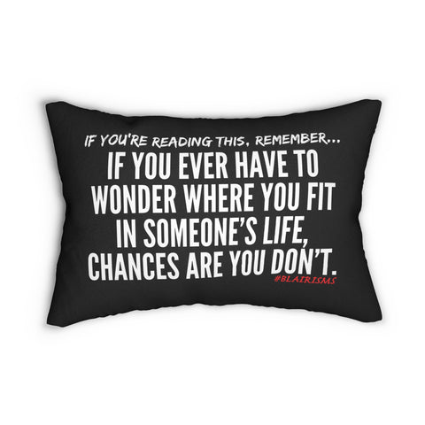 WHERE YOU FIT LUMBAR PILLOW