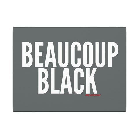 BEAUCOUP BLACK - WHITE CANVAS ART