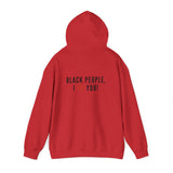 BLACK PEOPLE I LOVE YOU - BLACK UNISEX HOODIE