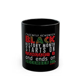 FRIENDLY REMINDER CERAMIC MUG - BLACK 11OZ