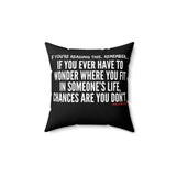 WHERE YOU FIT THROW PILLOW