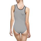 V EAUX IV - WHITE W/ BLACK EAUX 1 PIECE SWIM SUIT