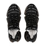 BLACK MAGIC WHITE LETTERS MESH SNEAKERS