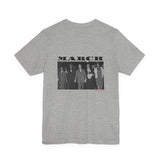 MARCH - BLACK UNISEX SHORT SLEEVE T-SHIRT