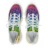 EAUX BLACK ON RAINBOW MESH SNEAKERS