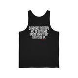UPSIDE DOWN RACER BACK TANK TOP