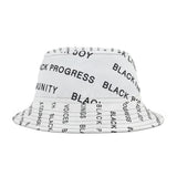 BLACK MAGIC - BLACK LETTERS AOP BUCKET HAT