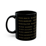 BLACK MAGIC - BLACK GOLD CERAMIC MUG-BLACK 11OZ, 15OZ