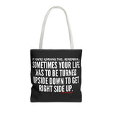 UPSIDE DOWN TOTE BAG