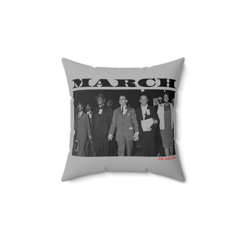 MARCH - BLACK THROW PILLOW
