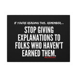 EXPLANATION CANVAS ART