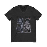 FIGHT - WHITE UNISEX V-NECK T-SHIRT