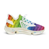 BLACK MAGIC RAINBOW BLACK MESH SNEAKERS