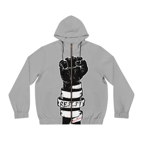 RESIST FIST AOP ZIP HOODIE
