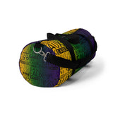EAUX - BLACK ON MARDI GRAS DUFFEL BAG