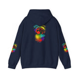 BLACK GAY PROUD FIST UNISEX HOODIE
