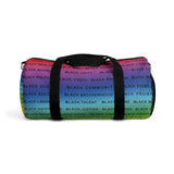 BLACK MAGIC RAINBOW BLACK  DUFFEL BAG