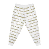 BLACK MAGIC - GOLD LETTERS ATHLETIC JOGGERS