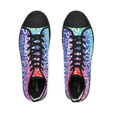 EAUX WHITE ON RAINBOW HI-TOP SNEAKERS WHITE SOLE