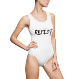 RESIST - WHITE 1 PIECE SWIM SUIT