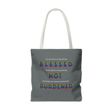 BLACK QUEER RAINBOW TOTE BAG