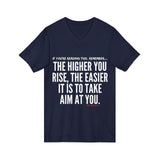 TAKE AIM UNISEX V-NECK T-SHIRT