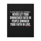 DIMINISHED FAITH CANVAS ART