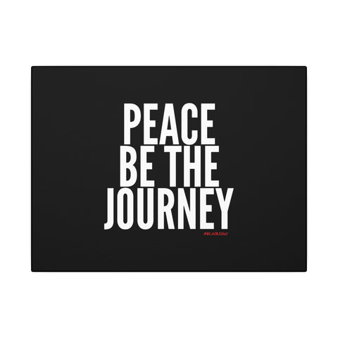 PEACE BE THE JOURNEY WHITE CANVAS ART
