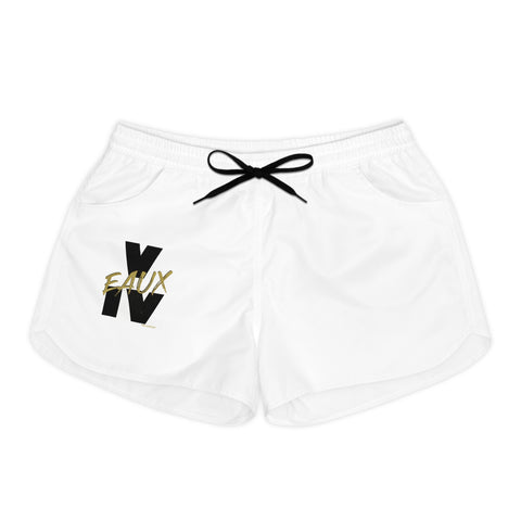V EAUX IV - BLACK W/ GOLD EAUX WOMEN'S CASUAL SHORT