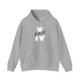 V EAUX IV - WHITE W/ BLACK EAUX UNISEX HOODIE