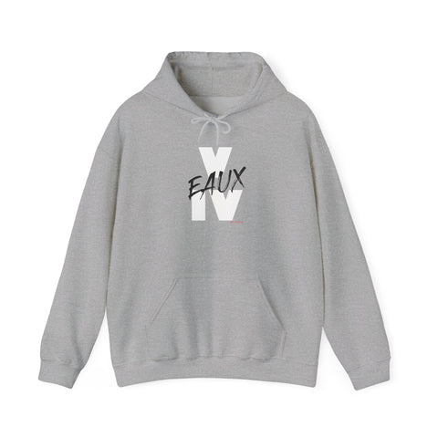 V EAUX IV - WHITE W/ BLACK EAUX UNISEX HOODIE
