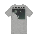 SPEAK - BLACK UNISEX V-NECK T-SHIRT