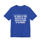 JOY IN THE MIRROR UNISEX SHORT SLEEVE T-SHIRT