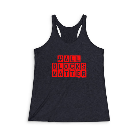 ALLBLOCKSMATTER_Red RACERBACK TANK TOP