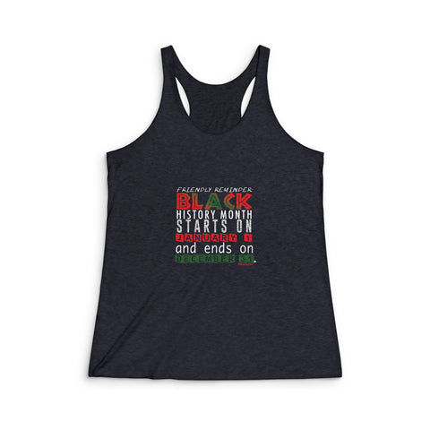 FRIENDLY REMINDER RACERBACK TANKTOP