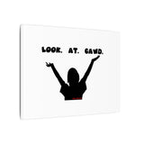 LOOK AT GAWD WHITE CANVAS ART